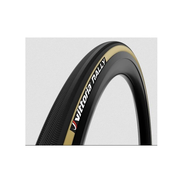 Boyau Vittoria Rally Kevlar 700x23C Noir/Beige 1 Boyau Vittoria Rally Kevlar 700x23C Noir/Beige